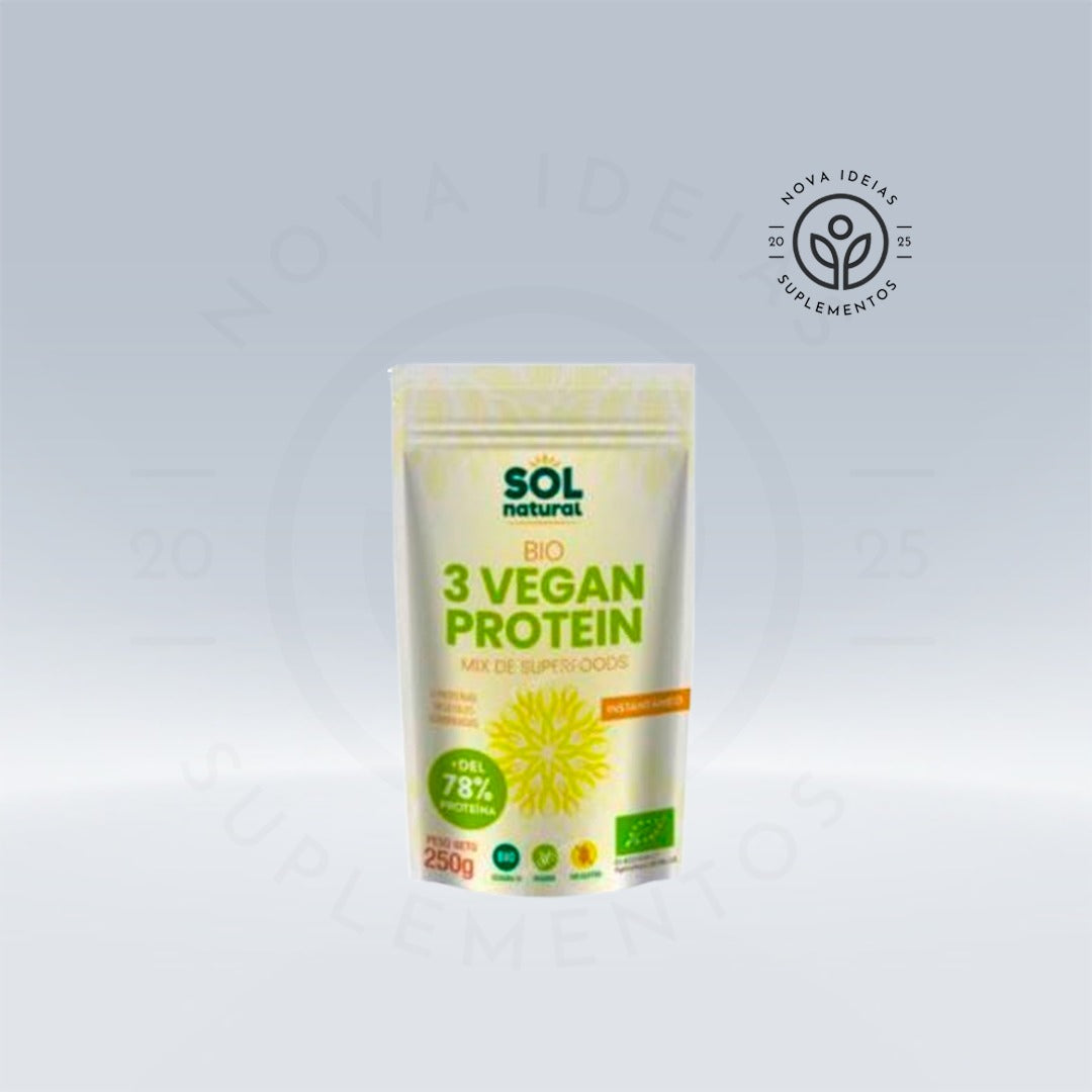 3 VEGAN PROTEIN 250 G BIO (SOLNATURAL)