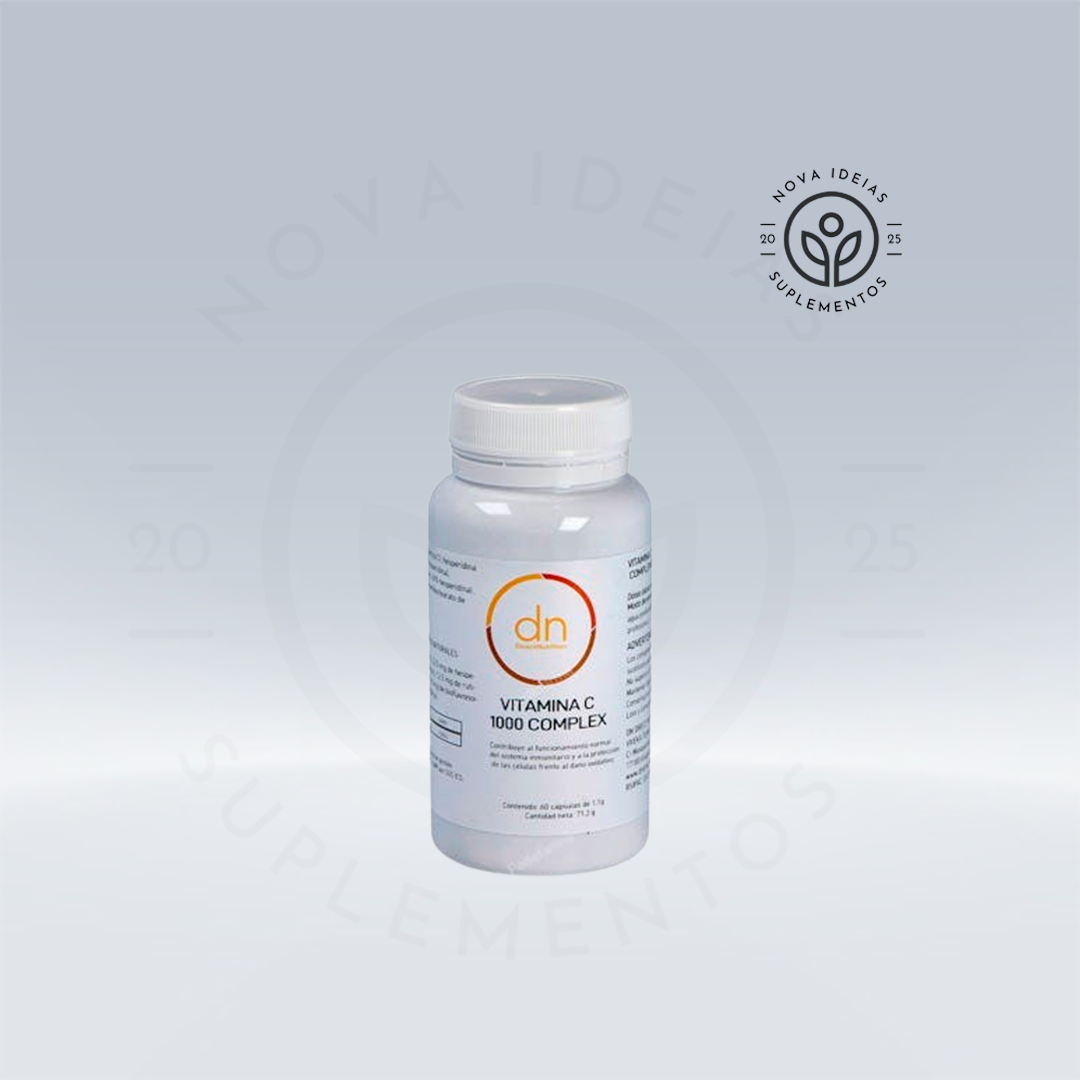 Complexo de vitamina C 1000, cápsulas de 60ml.