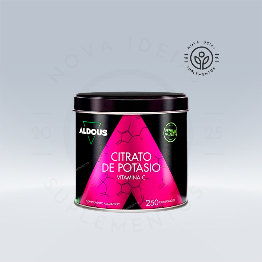 Citrato de potássio 3705 mg com 80 mg de vitamina C, 250 comprimidos