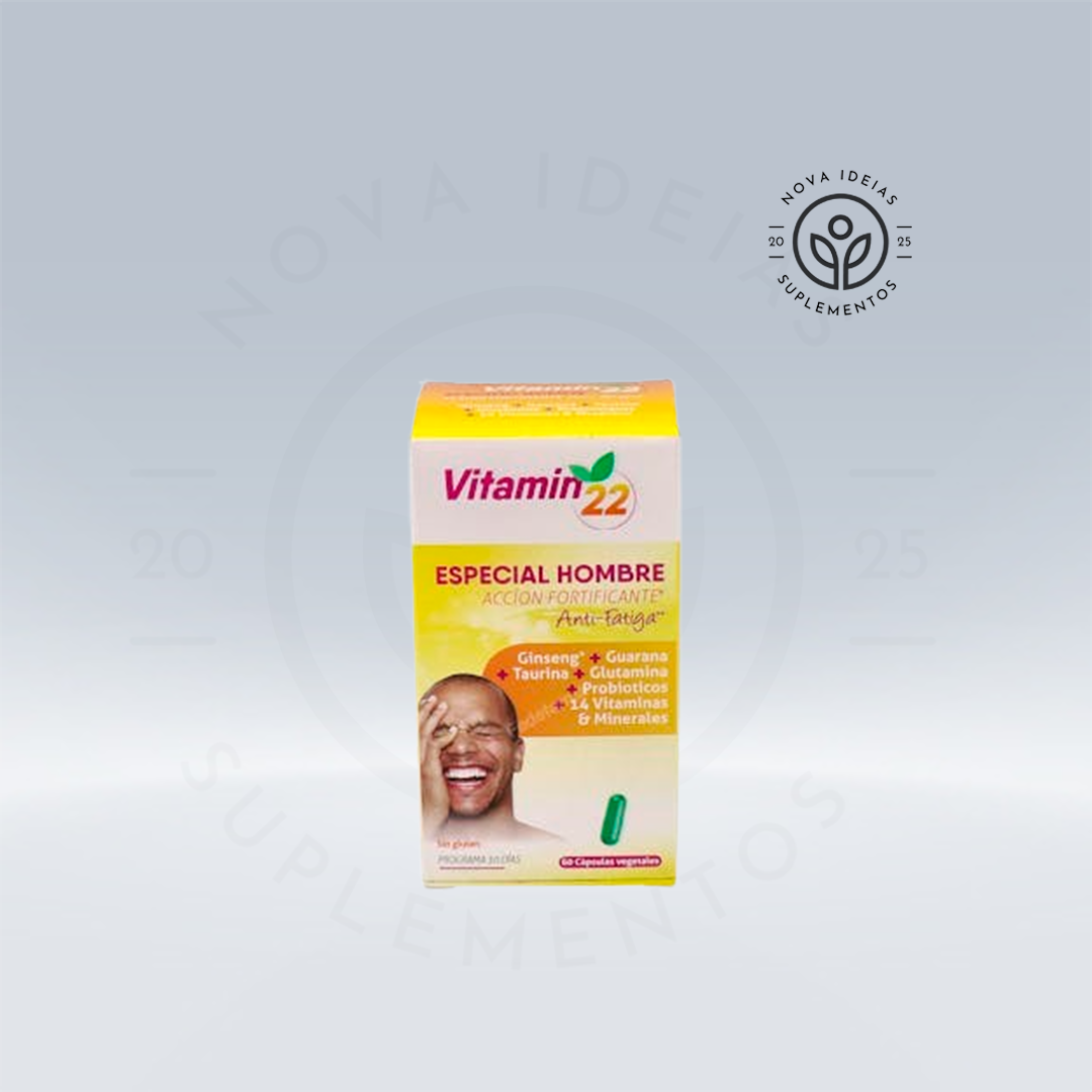 VITAMINA 22 vitaminas-oligo-plantas homem 60 cápsulas.