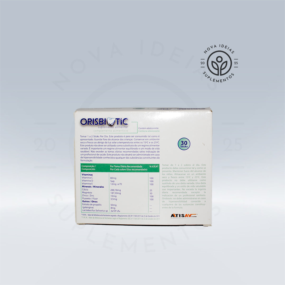 Orisbiotic – Suplemento dentário – 30 saquetas