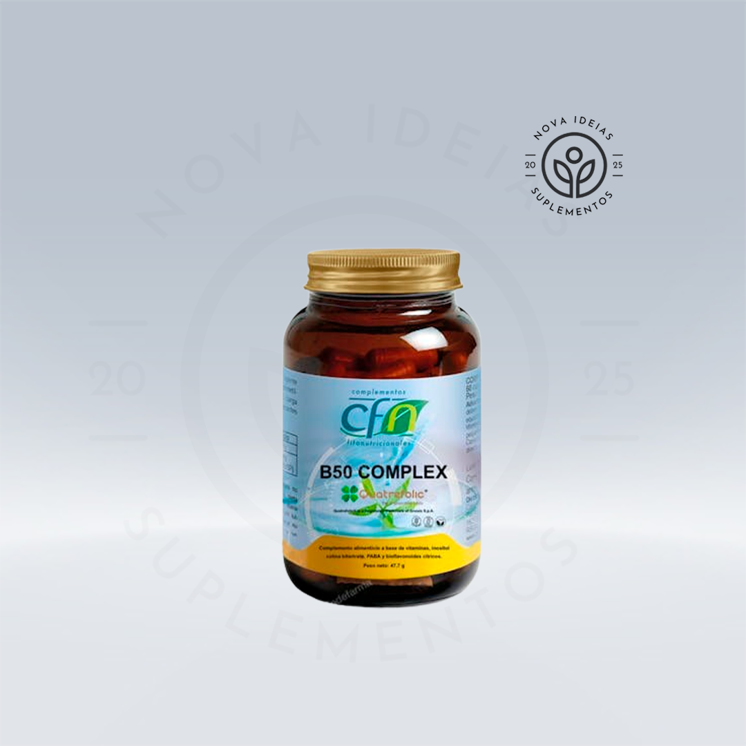 COMPLEXO VITAMINA B50 QUATREFOLIC 60 cápsulas