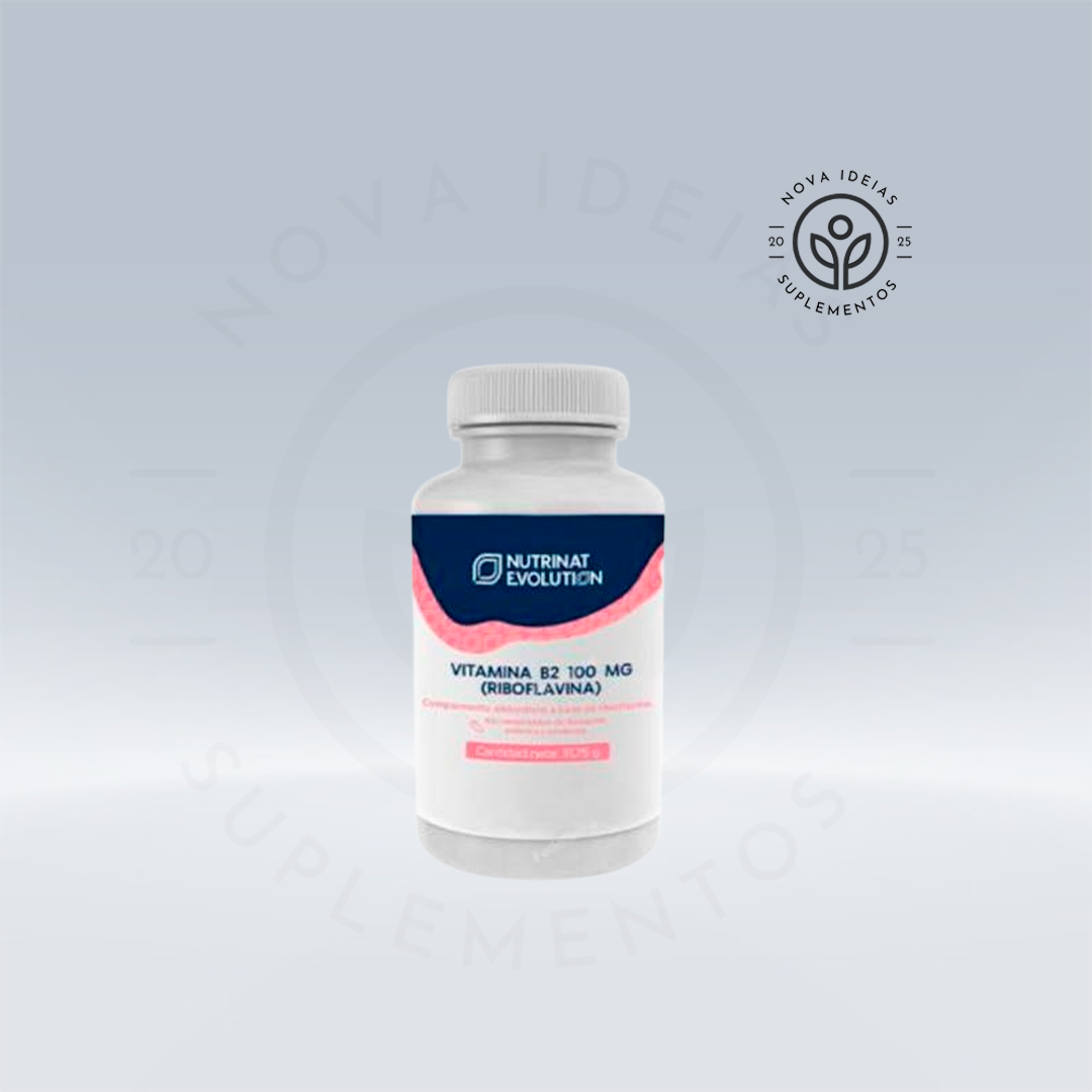 VITAMINA B2 100mg (Riboflavina) 60 comprimidos.