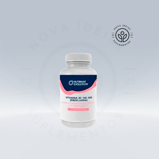 VITAMINA B2 100mg (Riboflavina) 60 comprimidos.