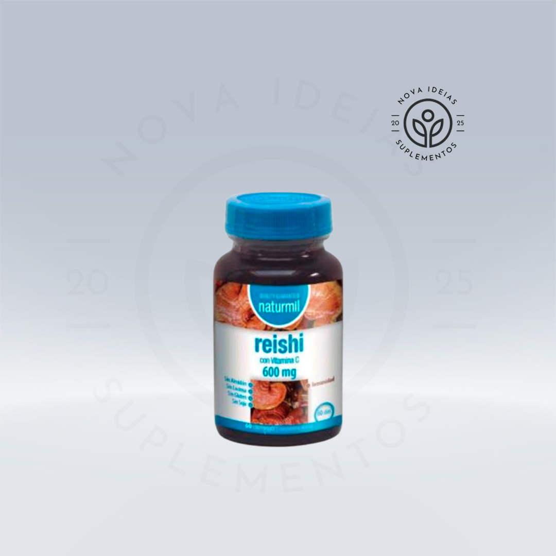 REISHI 600mg com vitamina C 60 comprimidos.