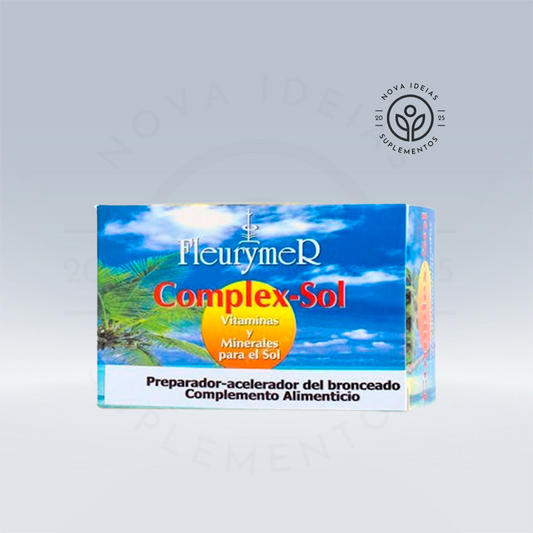 COMPLEXO SOL vitaminas + minerais para o sol 60 cápsulas.