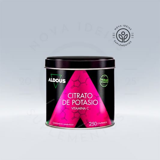 Citrato de potássio 3705 mg com 80 mg de vitamina C, 250 comprimidos