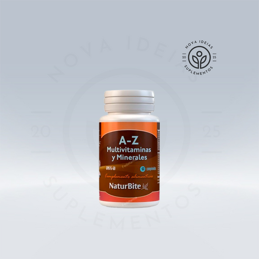Multivitaminas e minerais de A a Z, 60 comprimidos