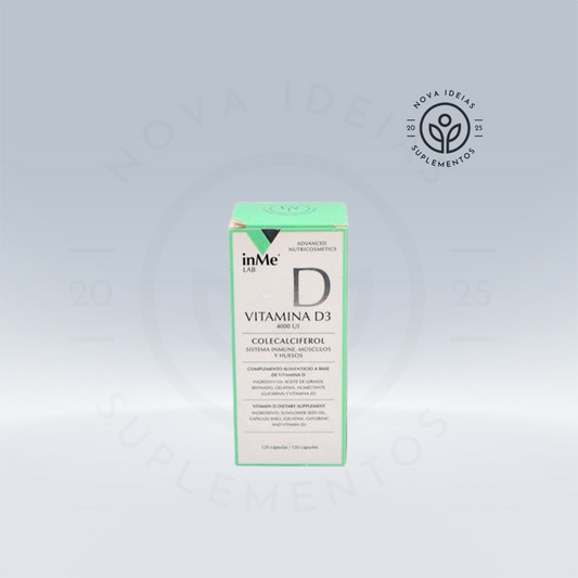 INME VITAMINA D3 120 cápsulas.
