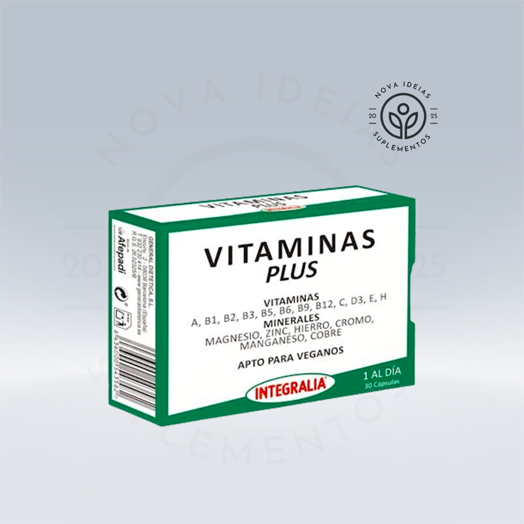 VITAMINAS mais 30 cápsulas.