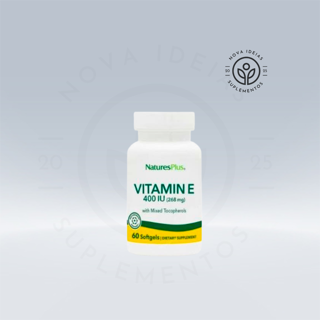 Vitamina E-400UI (mistura de tocoferóis) 60 cápsulas