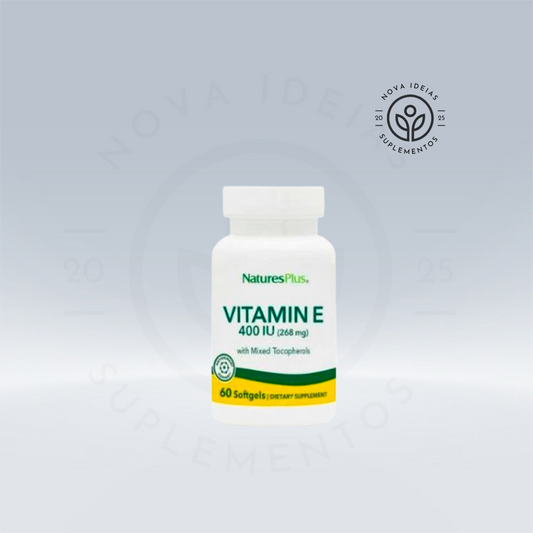Vitamina E-400UI (mistura de tocoferóis) 60 cápsulas