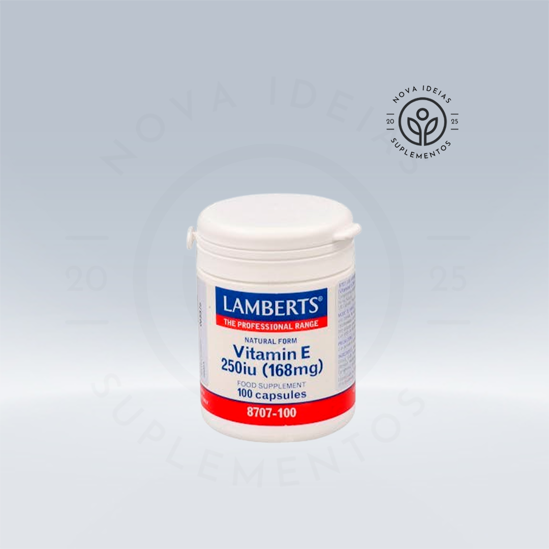 VITAMINA E NATURAL 250 u.i. 100 cápsulas.